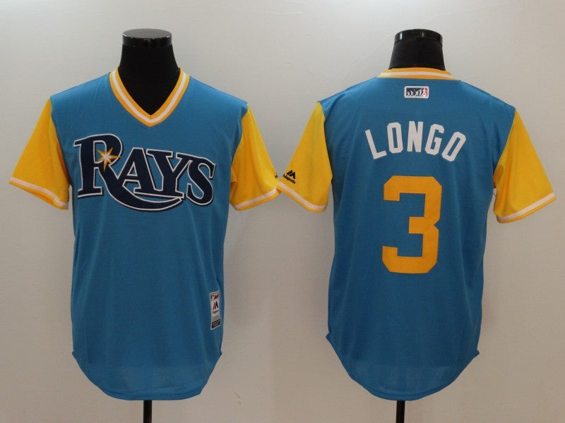 Size S--M--L--XL--XXL--3XL  MLB Tampa Bay Rays Jersey