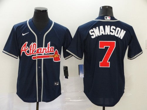 Size S--M--L--XL--XXL--3XL  MLB Atlanta Braves Jersey