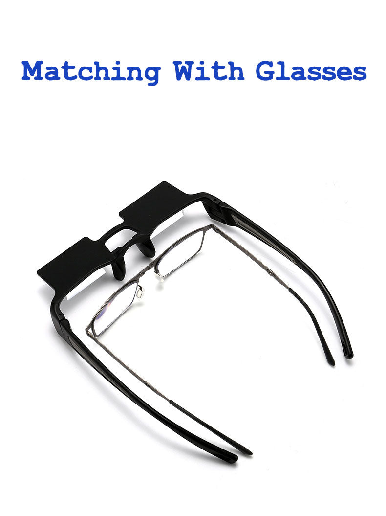 XP-008 Lazy Glasses Mirror Glasses 90 Degree Glasses for Laying Down Reading, Comes