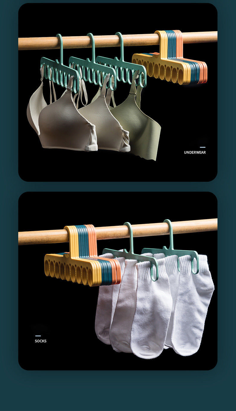 XP-040 Porous hangers, multi-clip hangers clothes hangers, non-slip hangers sock racks