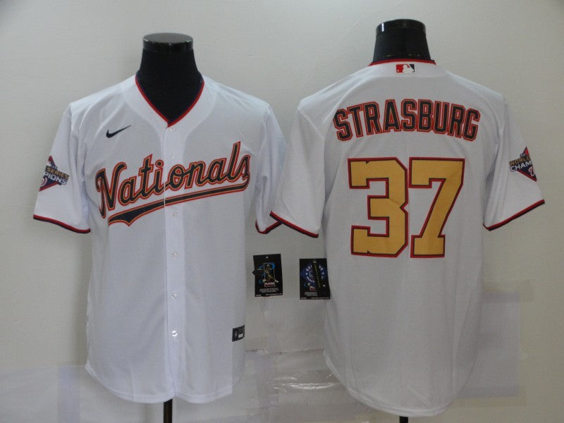 Size S--M--L--XL--XXL--3XL  MLB Washington Nationals Jersey