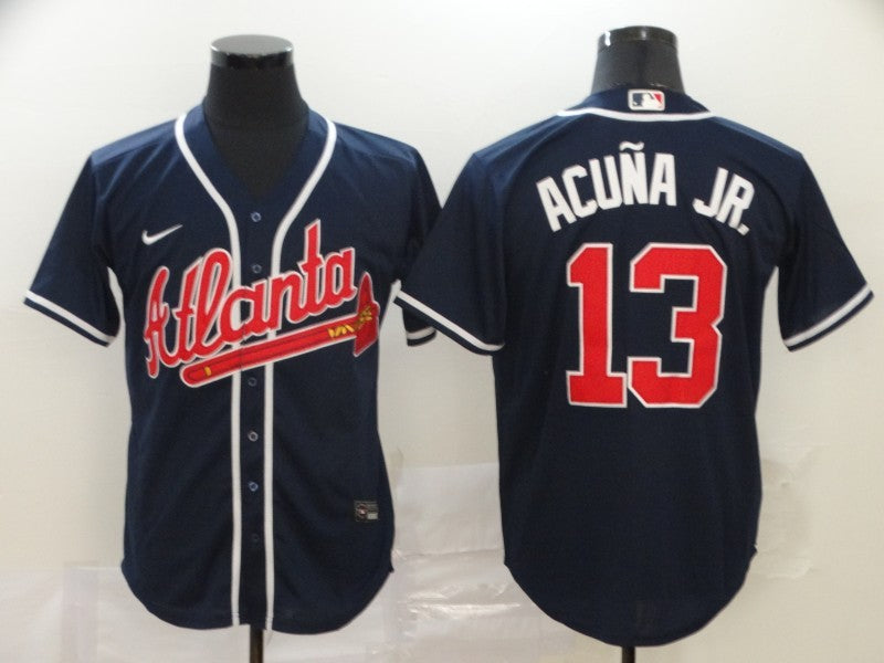 Size S--M--L--XL--XXL--3XL  MLB Atlanta Braves Jersey