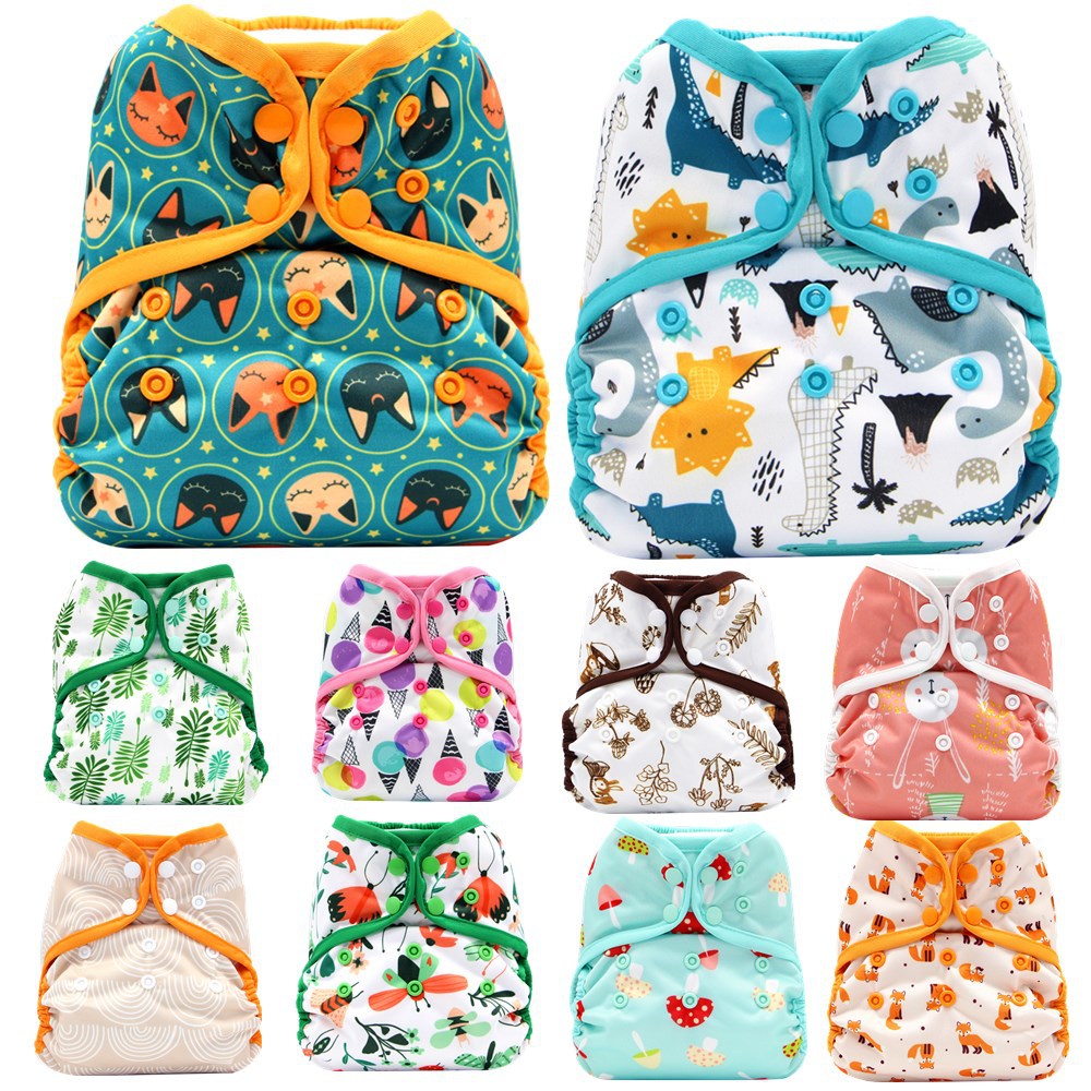 XP-036 Baby Cloth Diapers One Size Adjustable Washable Reusable for Baby Girls and Boys  Pocket Cloth Diapers Reusable Washable Adjustable One Size for Baby Boys and Girls