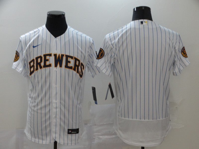 Size S--M--L--XL--XXL--3XL  MLB Milwaukee Brewers Jersey