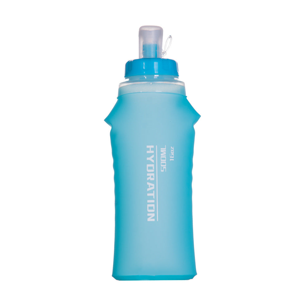 XP-019 BPA Free TPU Soft Folding Water Bottles Collapsible Flask for Hydration Pack