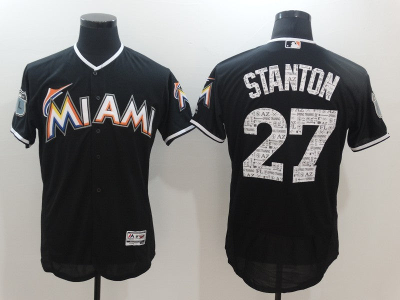 Size S--M--L--XL--XXL--3XL  MLB Miami Marlins Jersey