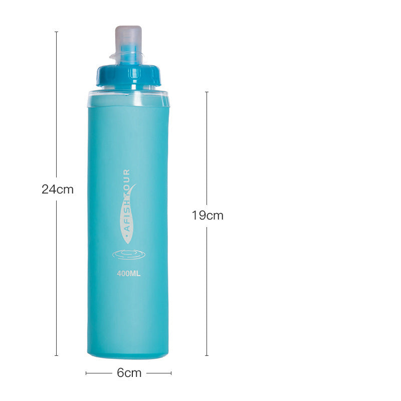 XP-019 BPA Free TPU Soft Folding Water Bottles Collapsible Flask for Hydration Pack