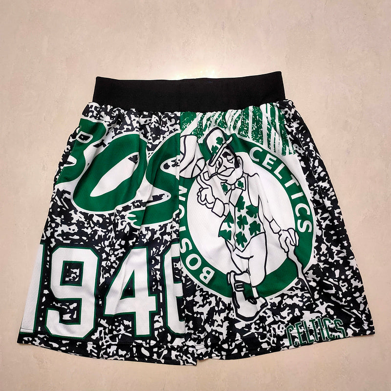 Size :S-M-L-XL-XXL-3XL---Basketball Boston Celtic Shorts