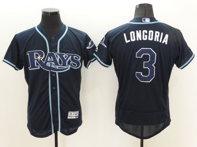 Size S--M--L--XL--XXL--3XL  MLB Tampa Bay Rays Jersey