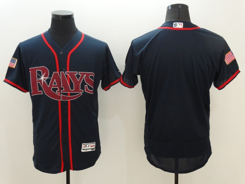 Size S--M--L--XL--XXL--3XL  MLB Tampa Bay Rays Jersey