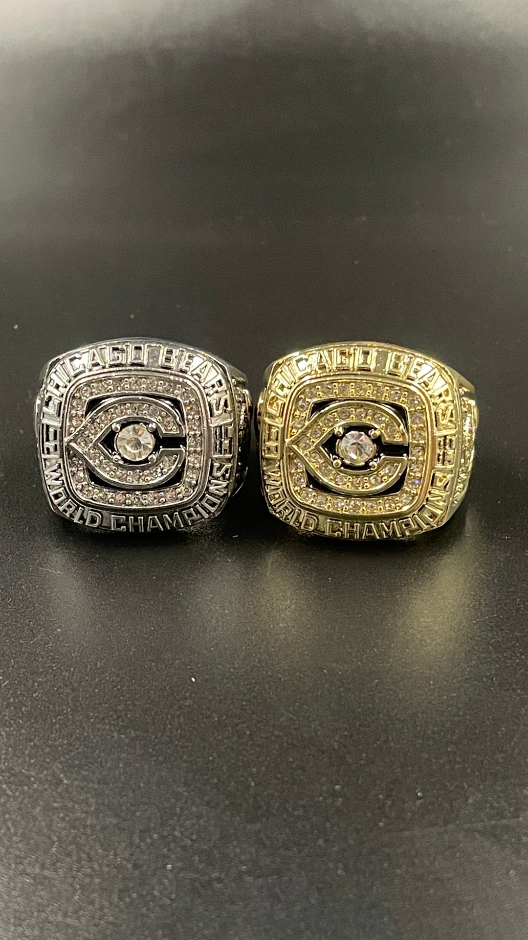 NFL 1985 chicago bears  Championship Rings (Gold & Silver Verison)