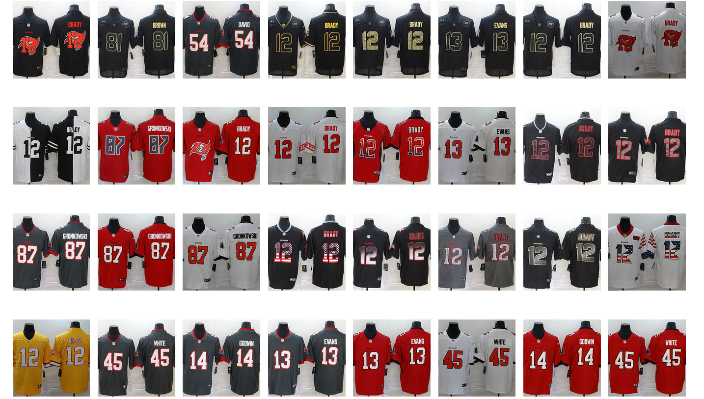 JE-03 Drop Shipping Tampa Bay Buccaneers jersey slated to service Inverted Legend Classic Black gold Yellow Flag