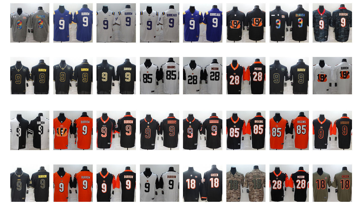 JE-04 Drop Shipping Cincinnati Bengals jersey slated to service Inverted Legend Classic Black gold Yellow Flag