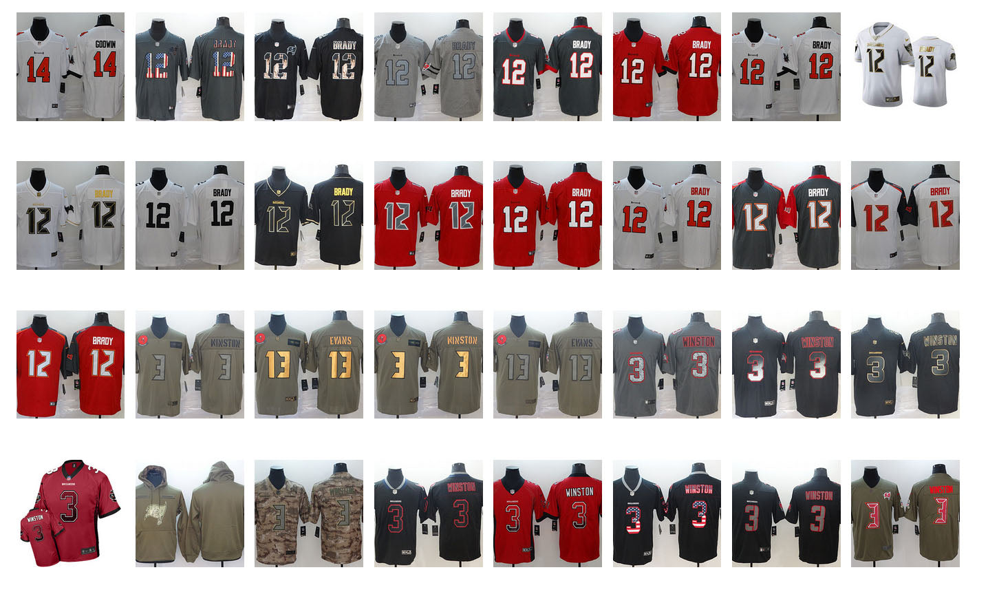 JE-03 Drop Shipping Tampa Bay Buccaneers jersey slated to service Inverted Legend Classic Black gold Yellow Flag