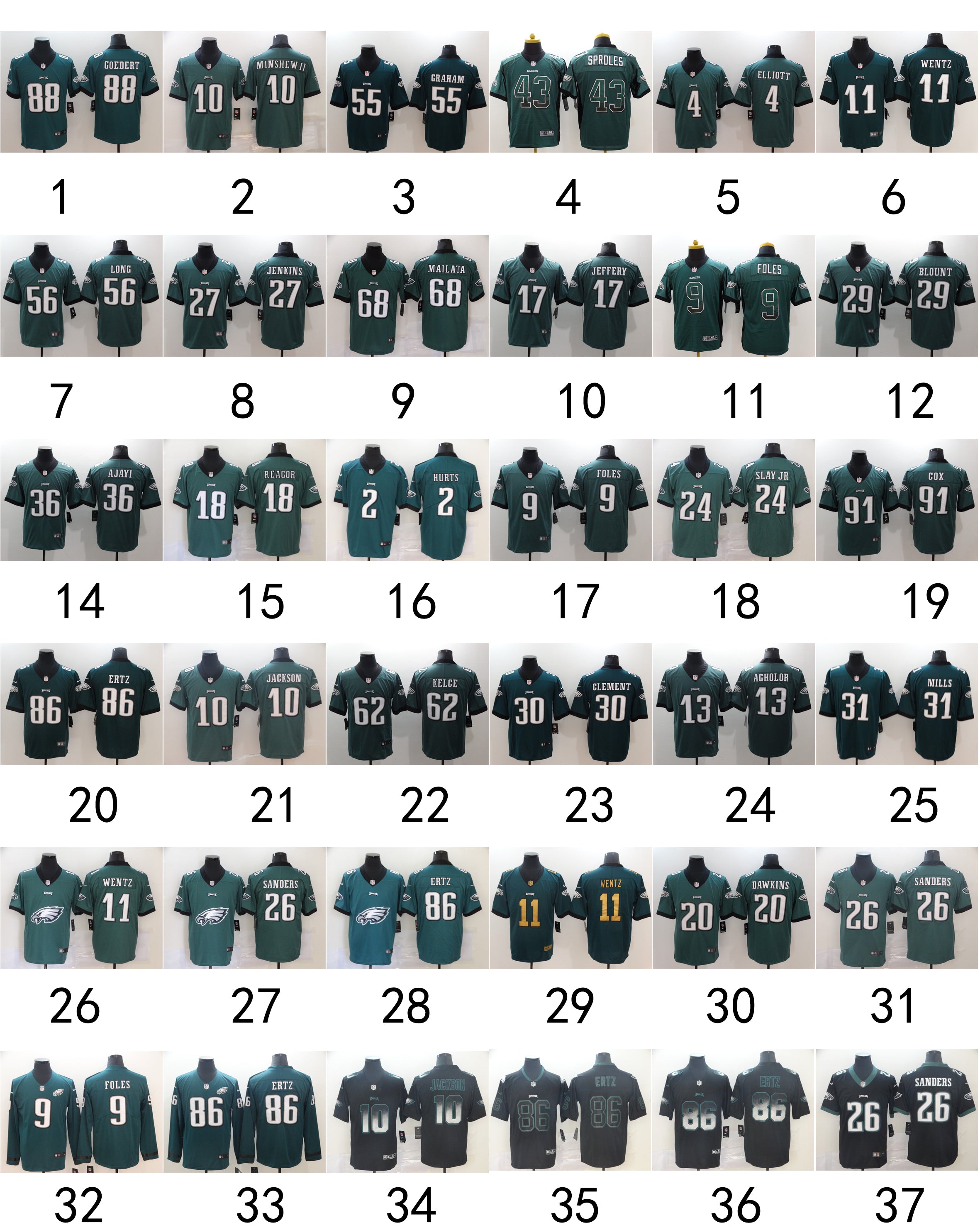 Size M--- Philadelphia Eagles Jersey Part 1