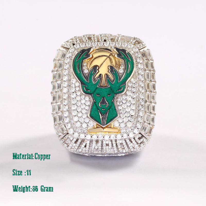 NBA 2021 Milwaukee Bucks championship rings